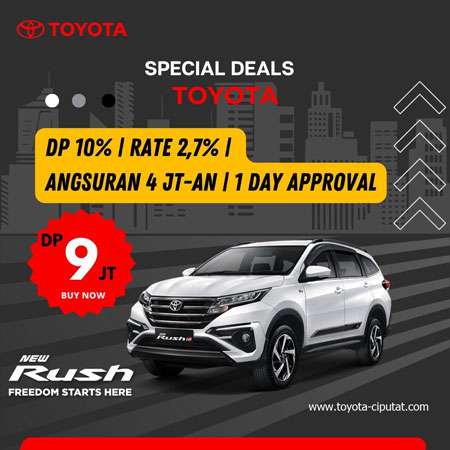 Promo Rush terbaru kredit Toyota Pamulang